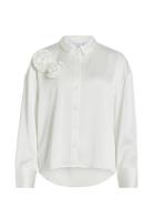 Vimedina L/S Rose Shirt Tops Shirts Long-sleeved White Vila