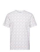 Printed T-Shirt Tops T-shirts Short-sleeved White Tom Tailor