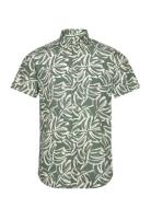 Jorlafayette Aop Shirt Ss Ln Tops Shirts Short-sleeved Green Jack & J ...