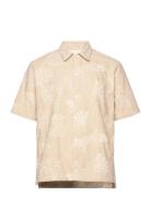 Saayo X Shirt 15140 Designers Shirts Short-sleeved Beige Samsøe Samsøe