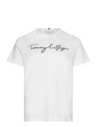 Tommy Hilfiger Crv Reg C-Nk Signature Tee Ss Vit