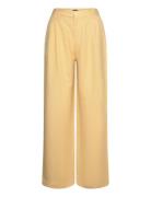 Lindex Trouser Ragna With Pleats Gul