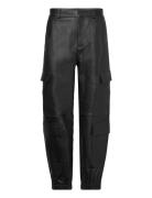 Svatlanta Pants 5002 F Bottoms Trousers Leather Leggings-Byxor Black S...