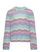 Sweater Knitted Pattern With C Tops Knitwear Pullovers Multi/patterned...