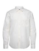 Cotton Poplin Malte Shirt Tops T-shirts Long-sleeved White Mads Nørgaa...