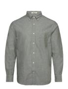 Reg Cotton Linen Shirt Tops Shirts Casual Green GANT
