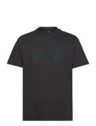 Mads Nørgaard Cotton Jersey Thorbjørn R Embroidery Tee Svart