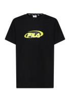 Legden Graphic Tee Sport T-shirts Short-sleeved Black FILA
