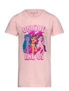 T-Shirt Ss Tops T-shirts Short-sleeved Pink Minymo