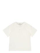 Essential Cotton-Blend T-Shirt Tops T-shirts Short-sleeved White Mango