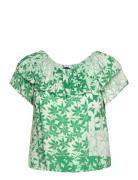 Anaïs Tops Blouses Short-sleeved Green Desigual