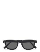 Luce Black Accessories Sunglasses D-frame- Wayfarer Sunglasses Black R...