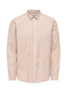 ONLY & SONS Onscape L/S Stripe Reg Shirt Fw Vit