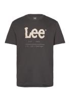 Logo Tee Tops T-shirts Short-sleeved Black Lee Jeans