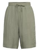 Grunt Tanja Linen Shorts Khaki Green