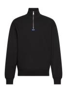 Neeler Tops Knitwear Half Zip Jumpers Black HUGO BLUE