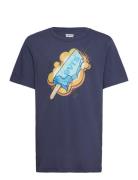 Levi's Popsicle Tee Tops T-shirts Short-sleeved Blue Levi's