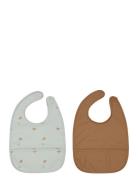 OYOY MINI Dino Bib - Pack Of 2 Multi/patterned