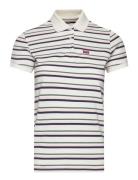 Slim Polo Supermarket Stripe N Tops T-shirts & Tops Polos White LEVI´S...