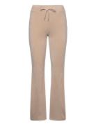 Velour Trousers Bottoms Trousers Joggers Beige Gina Tricot
