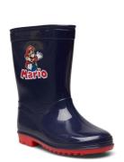 Super Mario Rainboots Shoes Rubberboots High Rubberboots Navy Super Ma...