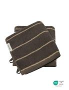 Towel, Stripe, Army Home Textiles Bathroom Textiles Towels & Bath Towe...