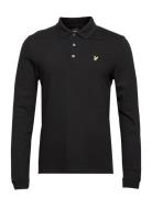 Ls Polo Shirt Tops Polos Long-sleeved Black Lyle & Scott