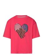 Tnjemma Os S_S Tee Tops T-shirts Short-sleeved Pink The New