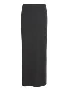 Low Waist Maxi Skirt Lång Kjol Black Gina Tricot