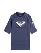 Wholehearted Ss Tops T-shirts Short-sleeved Navy Roxy