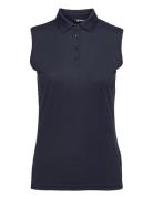 Lds Cray Drycool Sleeveless Sport T-shirts & Tops Polos Navy Abacus