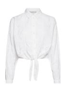 Ls Tina Shirt Tops Shirts Long-sleeved White GUESS Jeans
