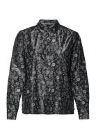 Scotch & Soda Cotton Lurex Regular Fit Shirt Svart