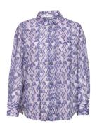 Mary Tops Shirts Long-sleeved Multi/patterned Mango