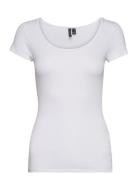 Vero Moda Vmmaxi My Soft Ss U-Neck Noos Vit