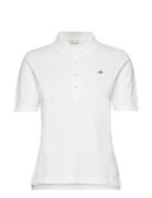 Slim Shield Ss Pique Polo Tops T-shirts & Tops Polos White GANT