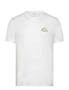 Regular Fit Single Jersey Sunset Ch Tops T-shirts Short-sleeved White ...