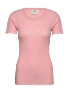 Pointella Trixy Tee Tops T-shirts & Tops Short-sleeved Pink Mads Nørga...