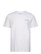 Blake T-Shirt Tops T-shirts Short-sleeved Grey Les Deux