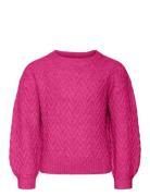 Vmella Ls O-Neck Pullover Ga Girl Noos Tops Knitwear Pullovers Purple ...