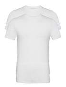 Tee 2-Pack Bamboo Fsc Tops T-shirts Short-sleeved White Resteröds