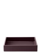 Lux Lak Bakke Home Tableware Dining & Table Accessories Trays Burgundy...