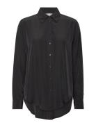 Fqrefine-Shirt Tops Shirts Long-sleeved Black FREE/QUENT