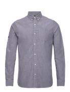 Studios Uni Oxford Shirt Tops Shirts Casual Grey Superdry