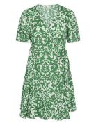 YAS Yasgreena 2/4 Wrap Dress S. Grön