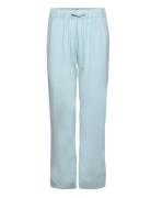 Slshirley Tapered Pants Bottoms Trousers Straight Leg Blue Soaked In L...
