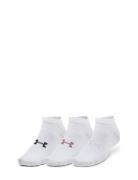 Ua Essential Low Cut 3Pk Sport Socks Footies-ankle Socks White Under A...