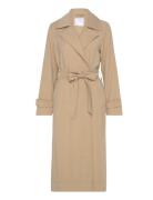 Flowy Lapel Trench Trench Coat Rock Beige Mango