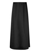 Odile Maxi Skirt Knälång Kjol Black Second Female