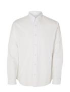 Selected Homme Slhregnew-Linen Shirt Ls Classic Vit